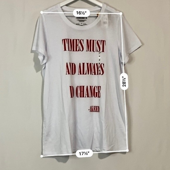 Coming to America Times Must And Always Do Change - Akeem Graphic Tee White NWT - Picture 5 of 6